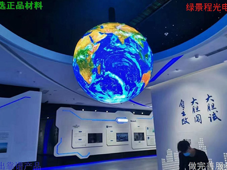 球形屏點(diǎn)亮效果